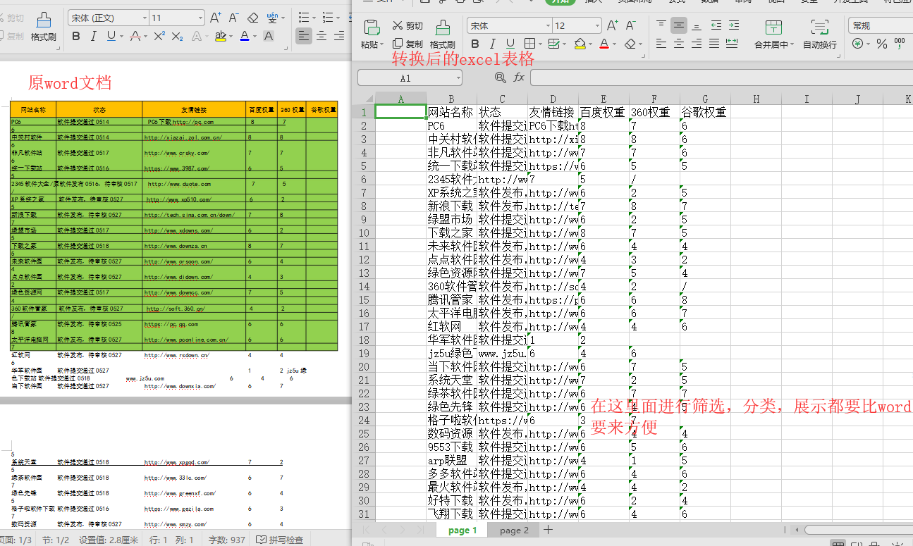 将word文档转换成excel表格方法图5